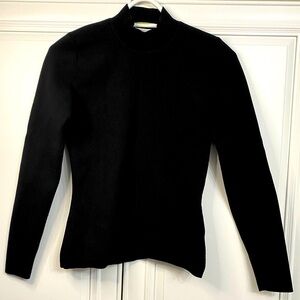 EUC Aritzia Babaton Womens Size Medium Black Long Sleeve Mock Neck Sweater